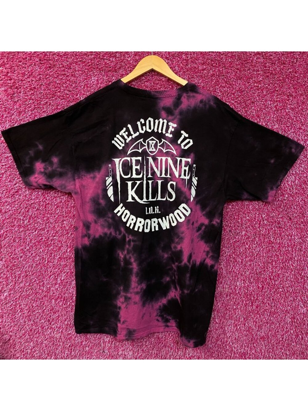 Ice Nine Kills "Welcome to Horrorwood" Tie Dye Metalcore T-Shirt XL